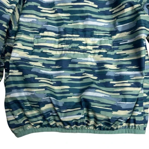Lands End Kids Coat 2XS 2-3Y Windbreaker Full Zip Blue Green Lightweight Jacket - Picture 5 of 10